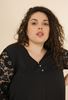 Picture of PLUS SIZE LACE SLEEVE TOP 3 BUTTON